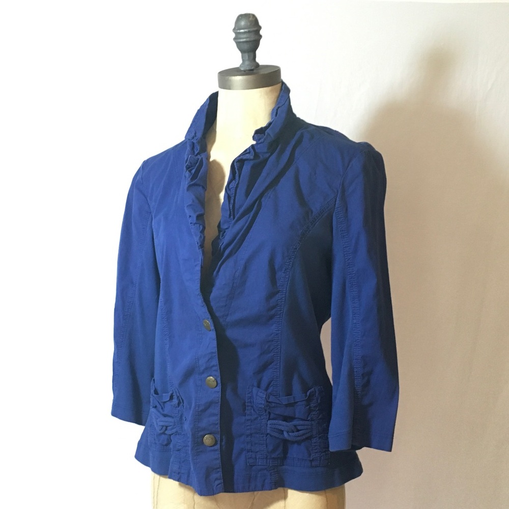 XCVI Contrast Panel Rope Snap Jacket - Picture 5 of 14